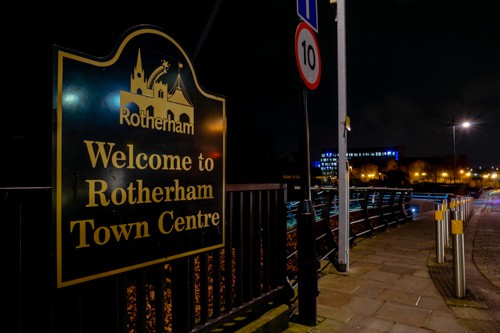 Rotherham Town Centre Sign